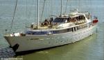 ID 1564 PANORAMA (1993/599grt/IMO 8928260) a 54m (175') sailing mega-yacht seen sailing from Southampton, England. Cruising around  the Greek Islands, she carries a crew of 16 and accommodates up to 49 guests...